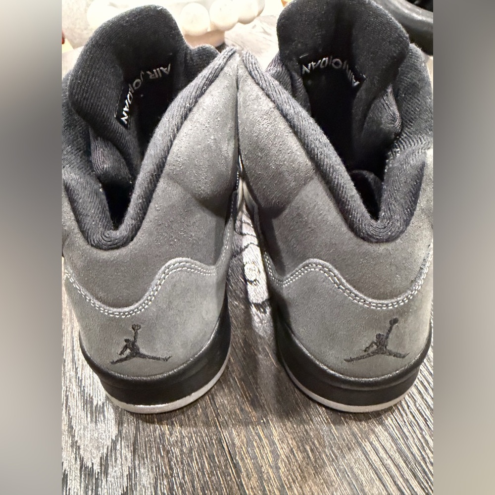 Air Jordans Jordan 5 Retro Anthracite BlackGrey Mesh and Suede High Top size 12 - Picture 8 of 10